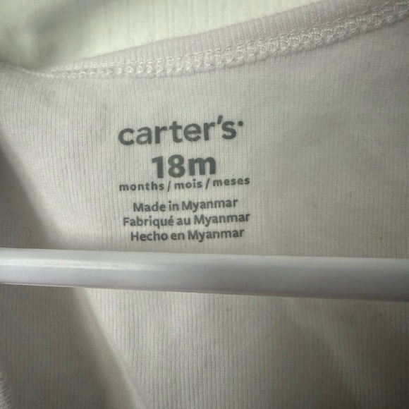 Carter's White Bodysuit with Elephant and Sun Print - Picture 6 of 6